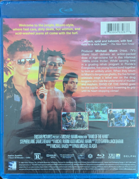 Band of the Hand Stephen Lang Action Crime Drama Movie Blu-ray