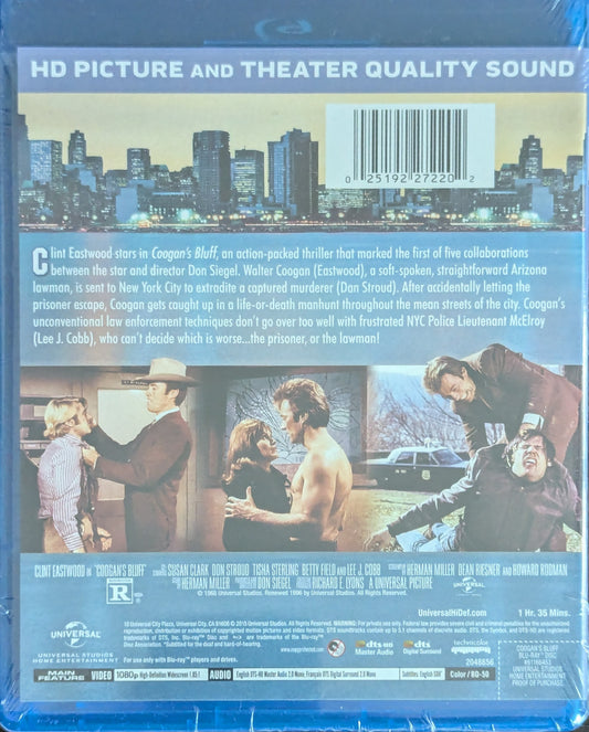 Coogan's Bluff Clint Eastwood Police Drama Thriller Movie Blu-Ray