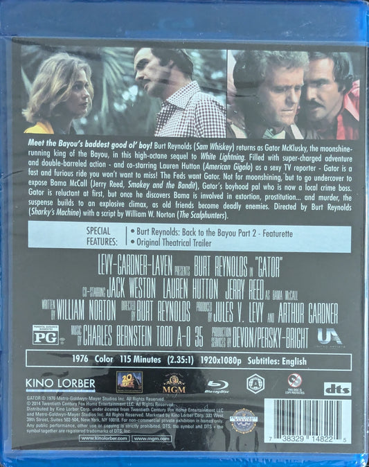 Gator Burt Reynolds Action Comedy Drama Movie Blu-Ray