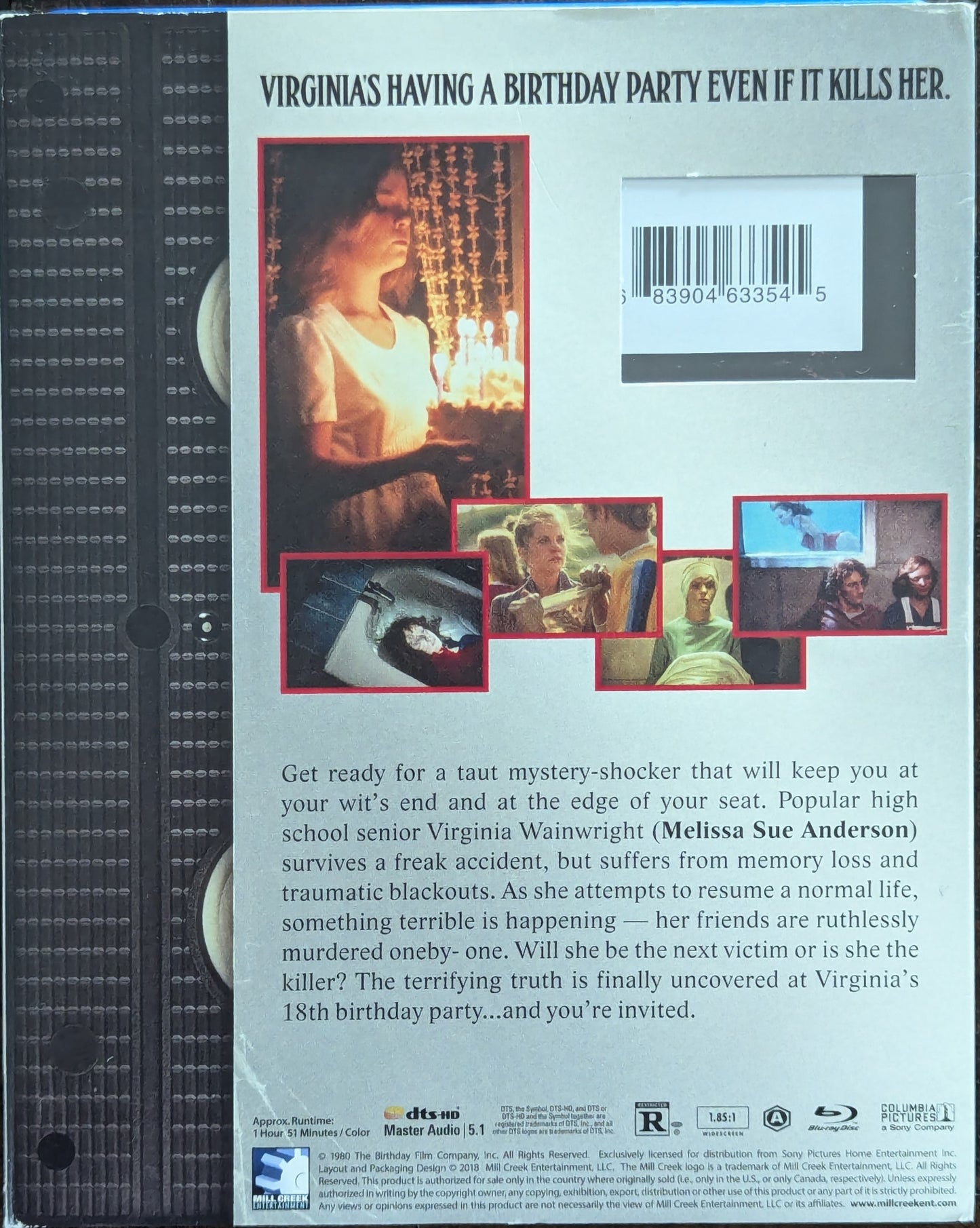 Happy Birthday To Me 80s Horror Slasher Movie Blu-Ray