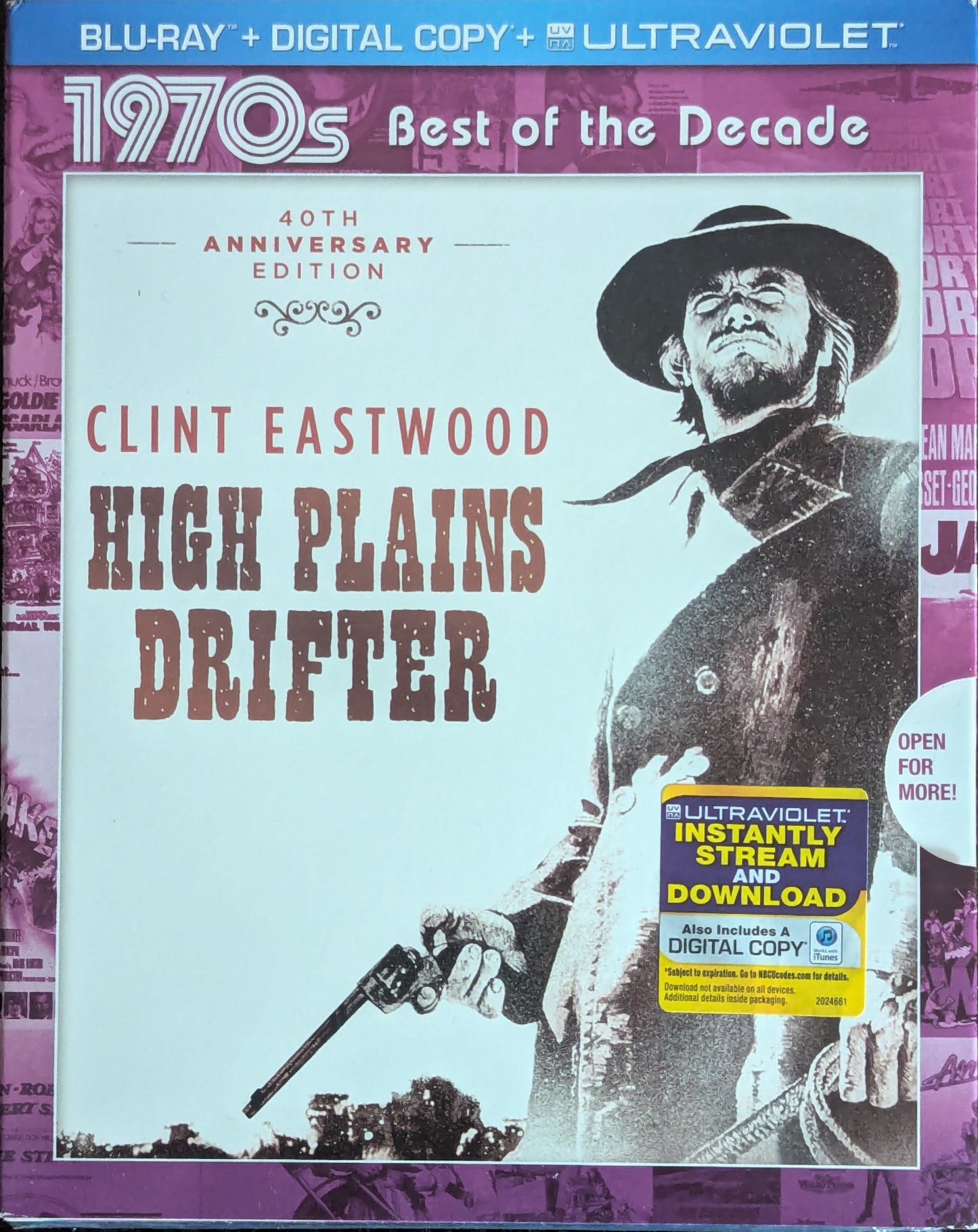 High Plains Drifter Clint Eastwood Western Mystery Movie Blu-Ray
