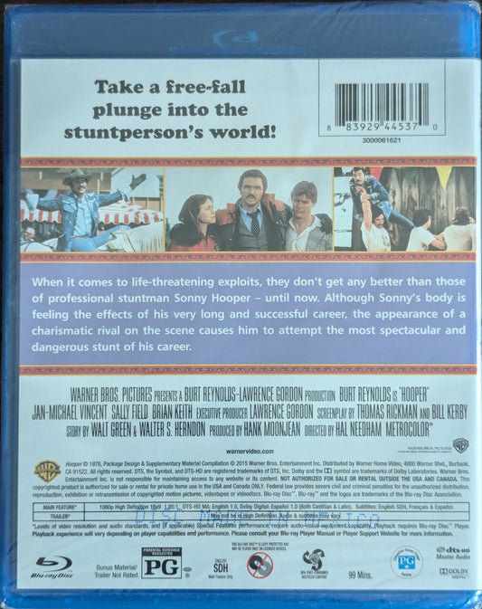 Hooper Burt Reynolds Action Comedy Movie Blu-Ray