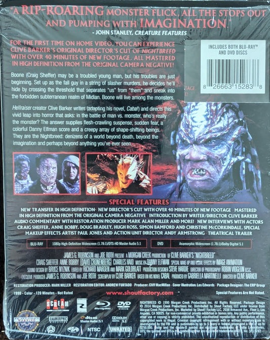 Nightbreed Clive Barker Horror Fantasy Monster Movie Blu-Ray