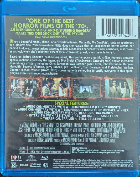 The Sentinel Chris Sarandon horror movie blu-ray