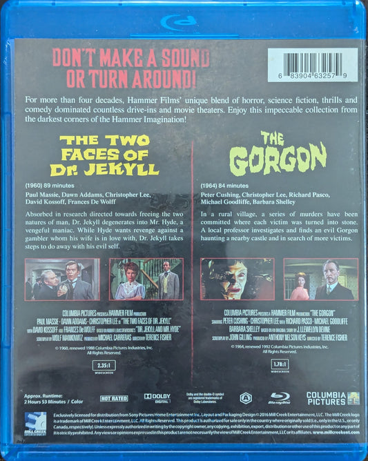 The Two Faces of Dr. Jekyll The Gorgon Hammer Films Double Feature Horror Movie Blu-Ray