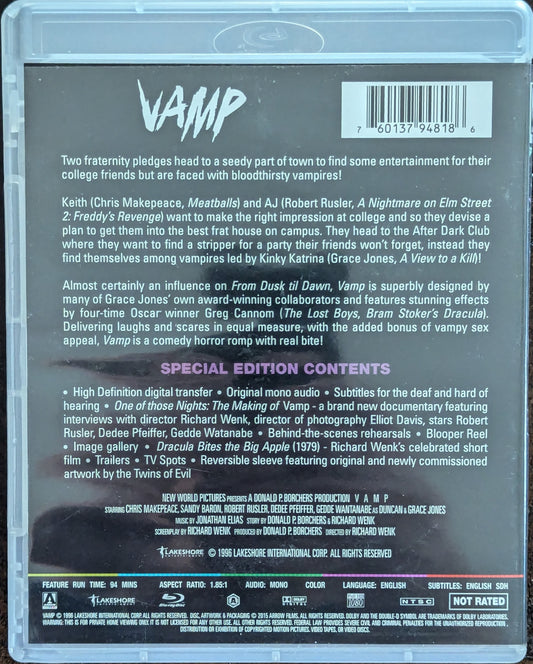 Vamp Richard Wenk Horror Comedy Vampire Movie Blu-Ray