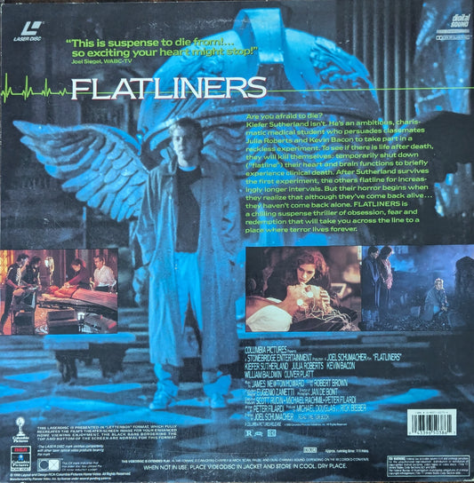 Flatliners Kiefer Sutherland Joel Schumaker Laserdisc