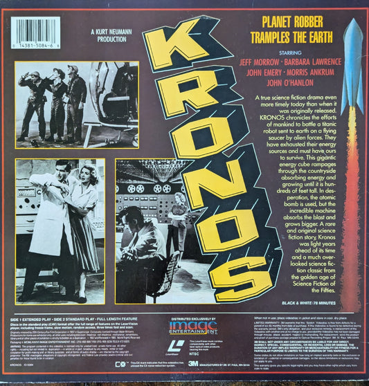 Kronos Sci-Fi Monster Movie Laserdisc