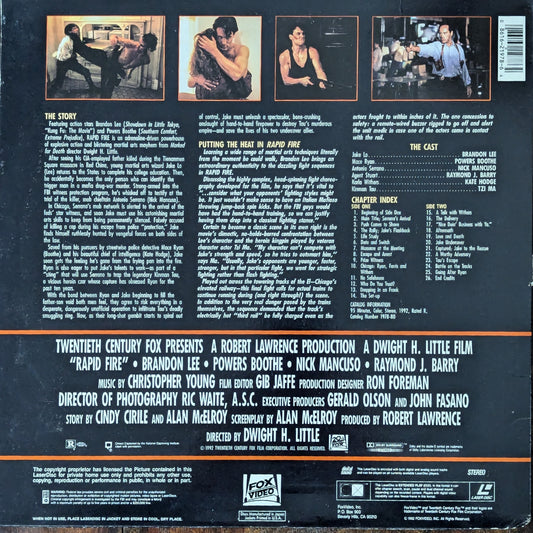 Rapid Fire Action Movie Brandon Lee