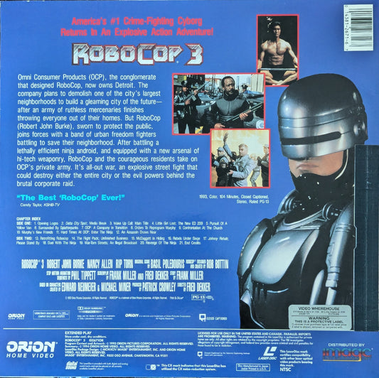 Robocop Sci-Fi Action Laserdisc