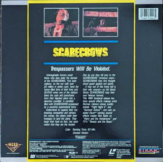 Scarecrows Rare Horror Laserdisc
