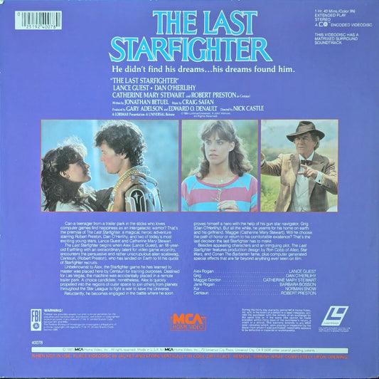 The Last Starfighter Sc-fi Movie Laserdisc