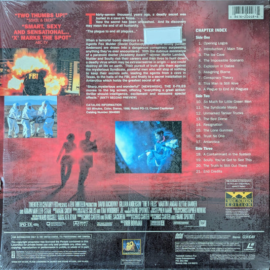 The X-Files David Duchovny Gillian Anderson Sci-Fi Movie Laserdisc