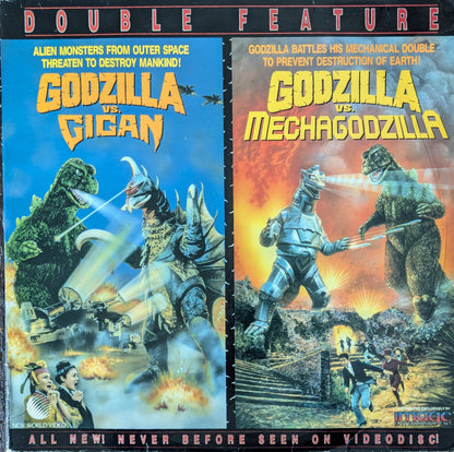 Godzilla vs Gigan vs Mechagodzilla SciFi Monster Movie Laserdisc