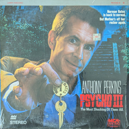 Psycho 3 Alfred Hitchcock Anthony Perkins Horror Laserdisc