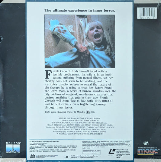 The Brood David Cronenberg Horror Laserdisc